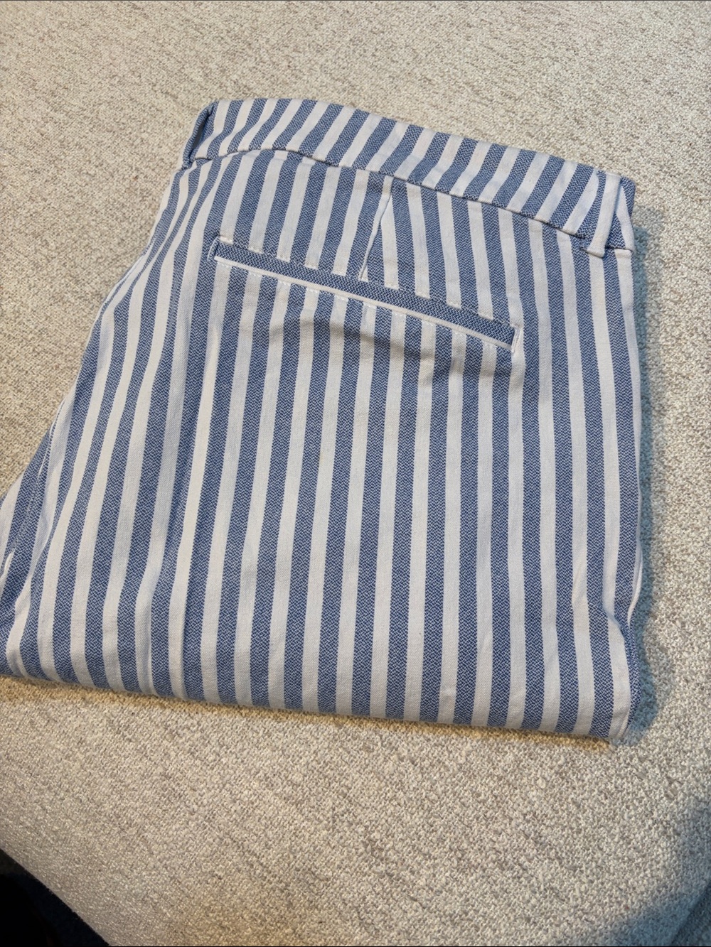 Old Navy Blue and White Striped Waistband Pants - Picture 5 of 5